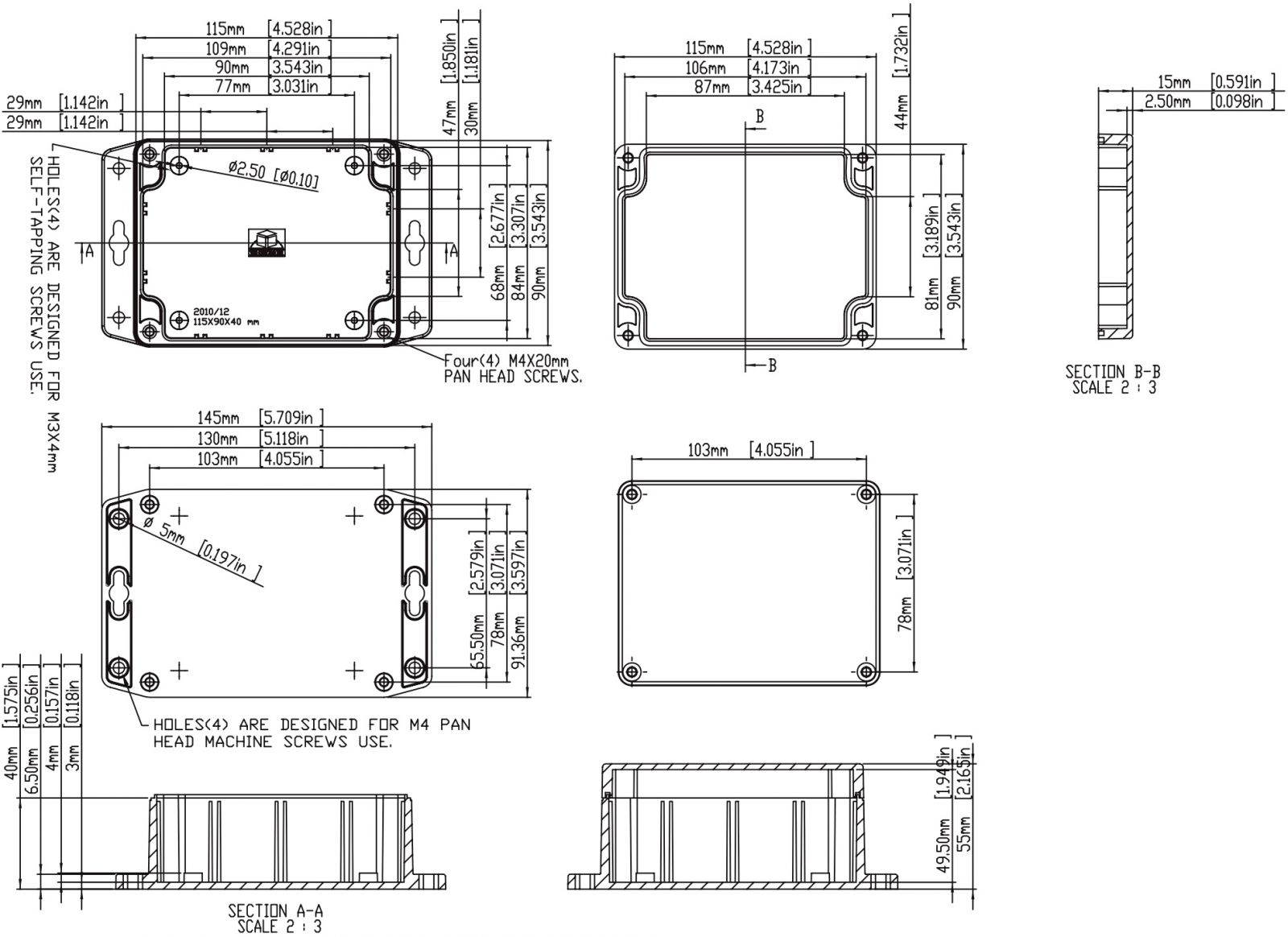 קופסאות זיווד מפלסטיק לאלקטרוניקה MULTICOMP G1XXMF G2XXMF G3XXMF S10
